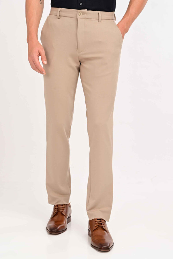 Regent Tailored Trousers — Mink Beige — alternate view