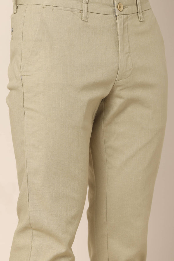 Ivyn Classic Khaki Cotton Pants (image 2)