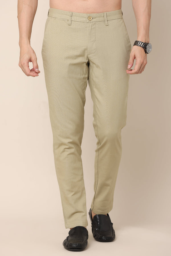 Ivyn Classic Khaki Cotton Pants — alternate view