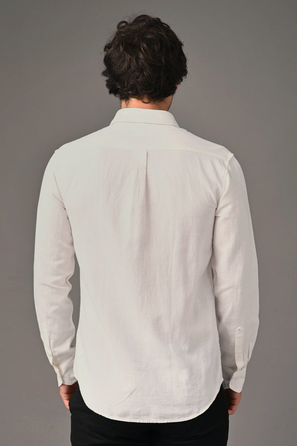 IVYN Signature Series Pure Linen White Shirt (image 2)