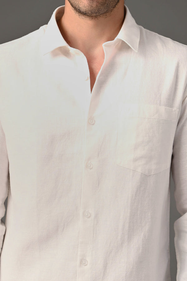 IVYN Signature Series Pure Linen White Shirt (image 1)