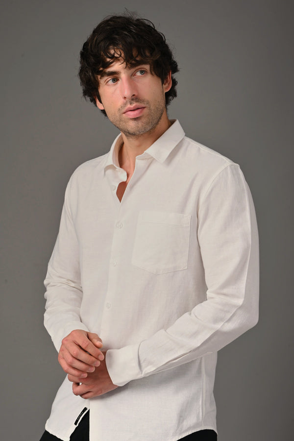 IVYN Signature Series Pure Linen White Shirt (image 4)