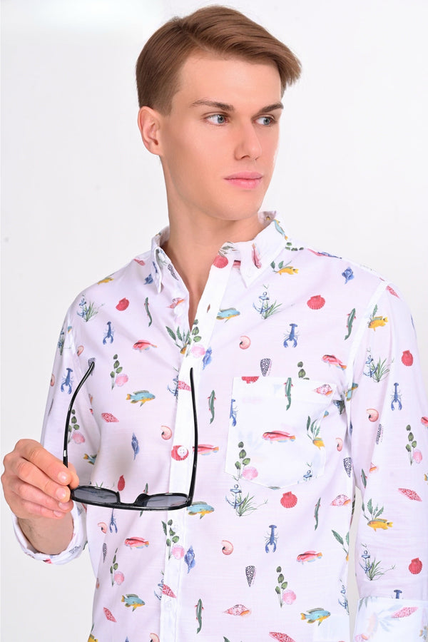 Oliver Multicolor Printed Shirt (image 4)