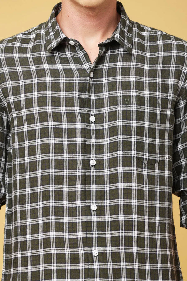 Olive Green Cotton Shirt for Stylish Comfort and Versatile Fashion (image 6)