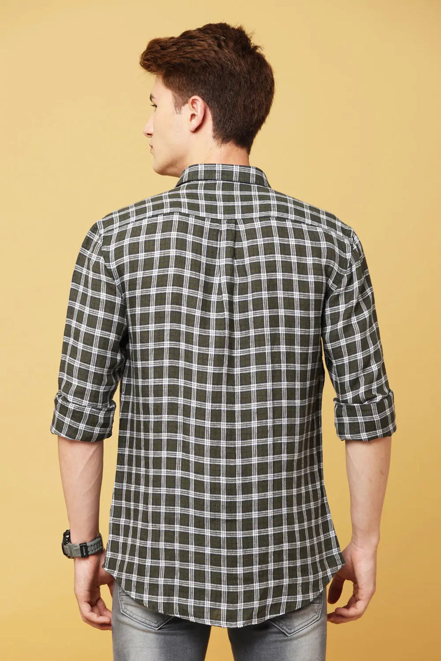 Olive Green Cotton Shirt for Stylish Comfort and Versatile Fashion