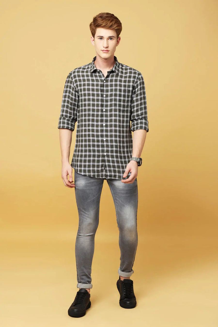 Olive Green Cotton Shirt for Stylish Comfort and Versatile Fashion