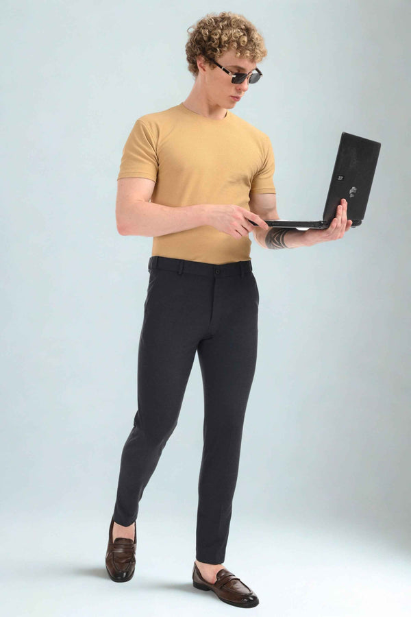 Omniwear Automatic Series – Ankle Fit 4-Way Stretch Trousers - Steel Blue Mélange