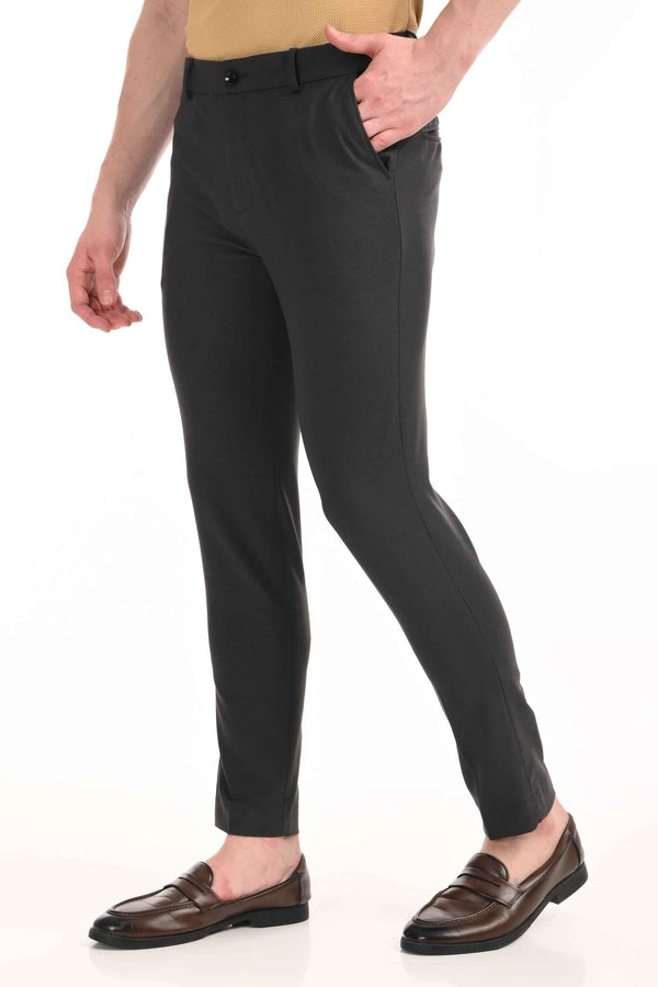 Omniwear Automatic Series – Ankle Fit 4-Way Stretch Trousers - Charcoal Black (image 1)