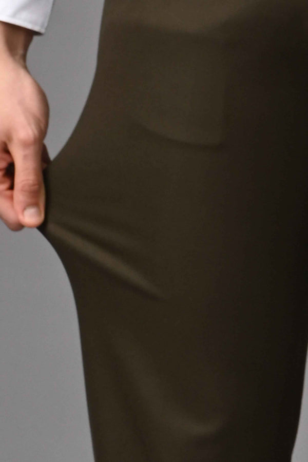 Omniwear-Straight Fit 4-Way Stretch - Olive Brown alternate view