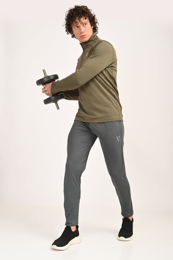 Active Stretch Track Pants - Grey
