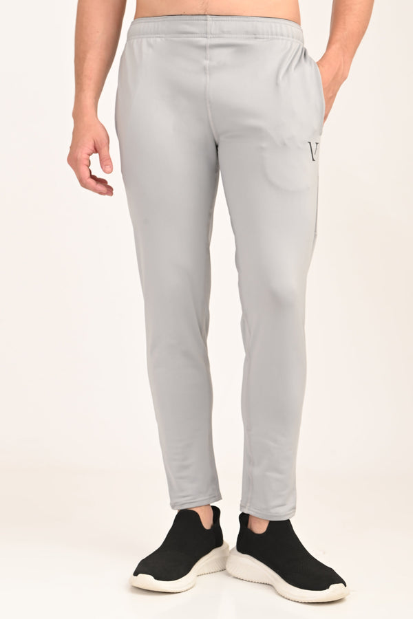 Active Stretch Track Pants - Light Grey