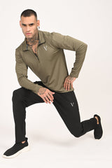 IVYN Performance Training T-Shirt in Olive Green
