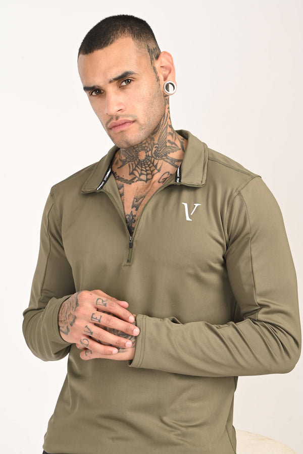 Performance Training T-Shirt - Olive Green (image 1)