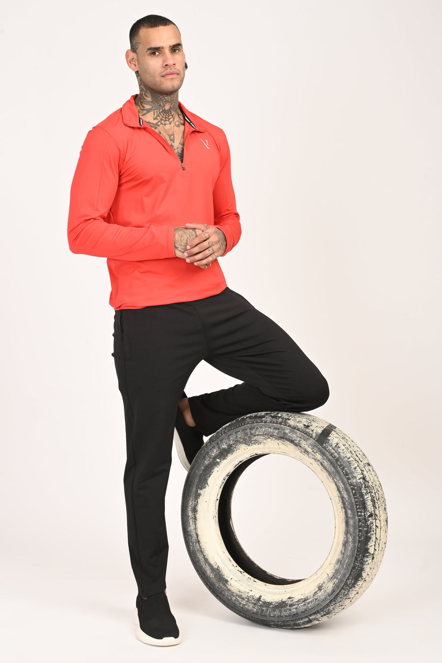 IVYN Performance Training T-Shirt in Coral Red