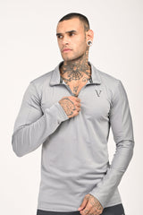 IVYN Performance Training T-Shirt detail view in Ash Grey