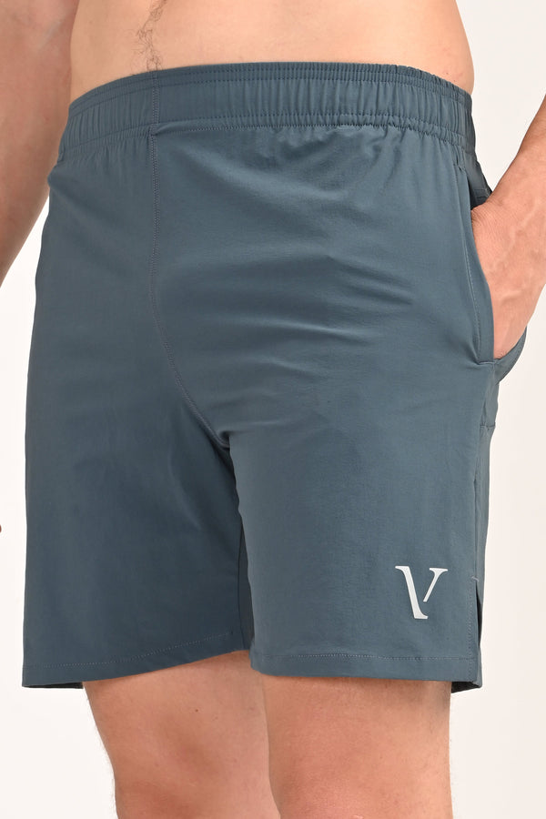 IVYN Performance Training Shorts – Activewear - Storm Blue (image 1)