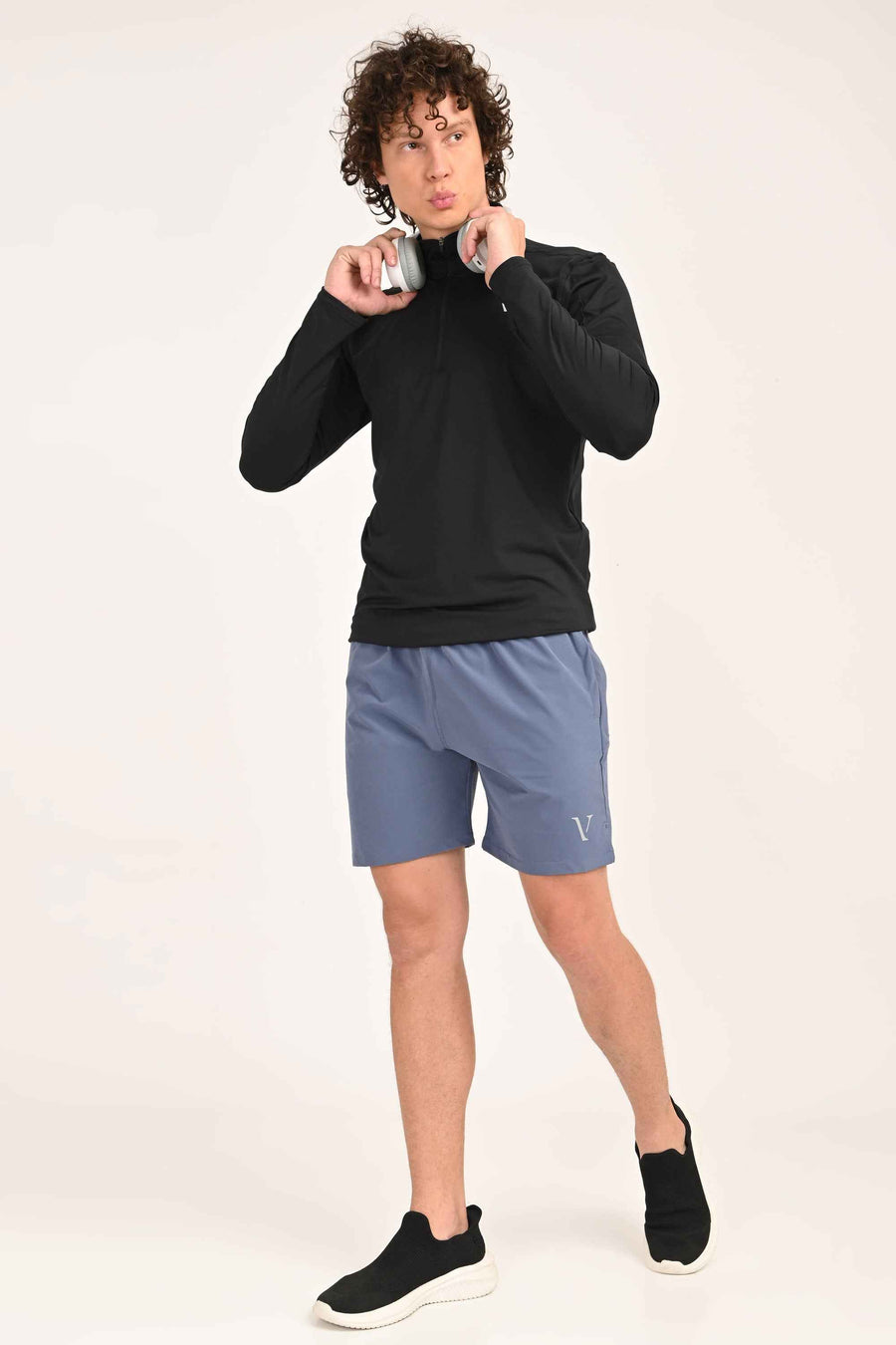IVYN Performance Training Shorts – Steel Blue