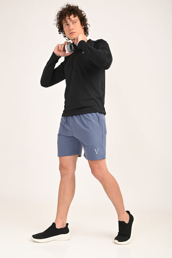IVYN Performance Training Shorts – Activewear - Steel Blue alternate view