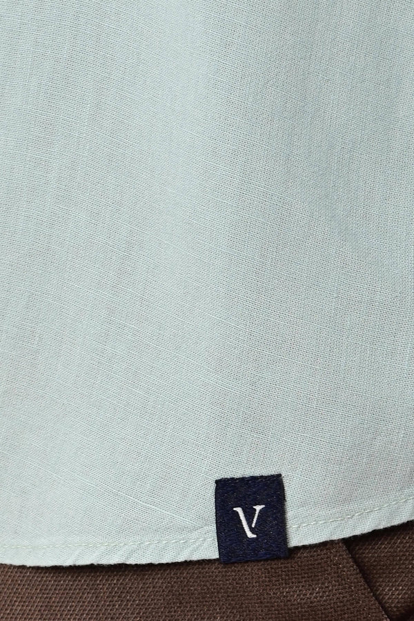 Premium Cotton Linen Shirts - Sage Mist (image 5)