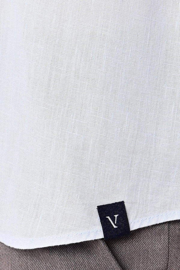 Premium Cotton Linen Shirts - Sky Mist (image 5)