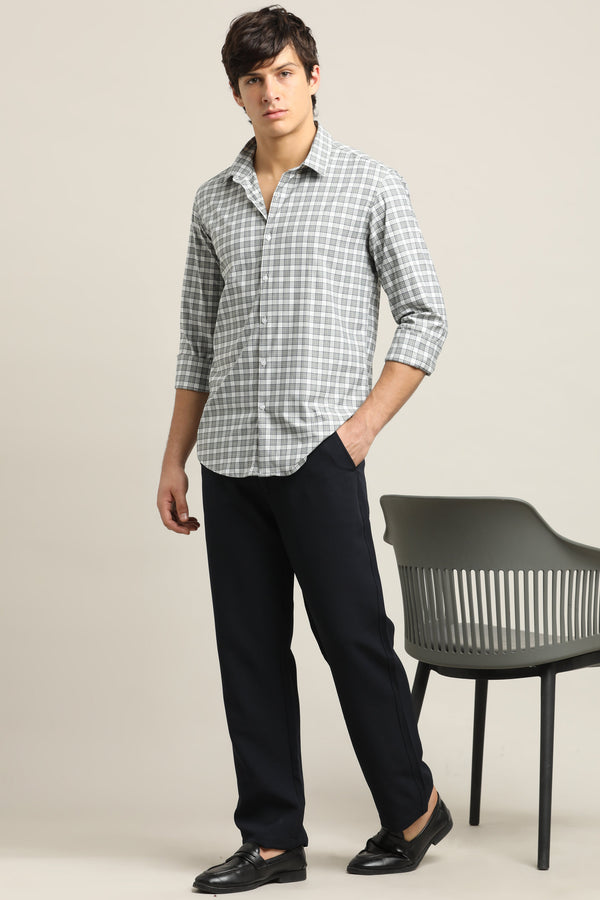 Ash Grey Checked Shirt (image 5)