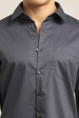Solid Shirt – Graphite Grey