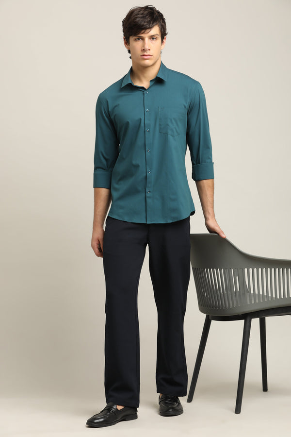 Solid Shirt - Ocean Teal Blue (image 5)