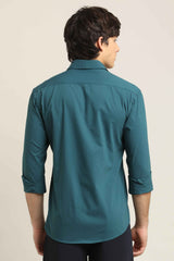 Solid Shirt – Ocean Teal Blue