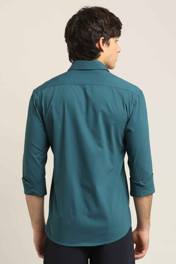 Solid Shirt - Ocean Teal Blue (image 2)