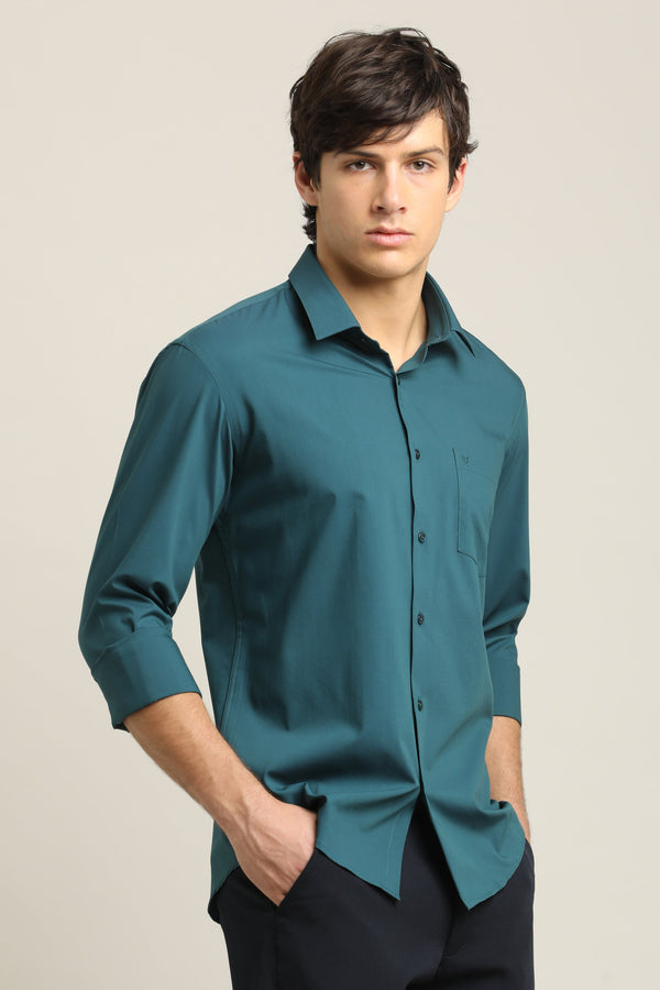 Solid Shirt - Ocean Teal Blue (image 4)