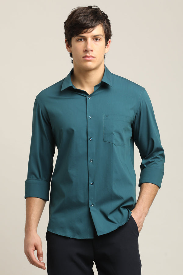 Solid Shirt - Ocean Teal Blue (image 3)