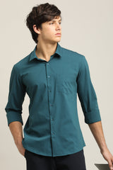 IVYN Solid Shirt in Ocean Teal Blue