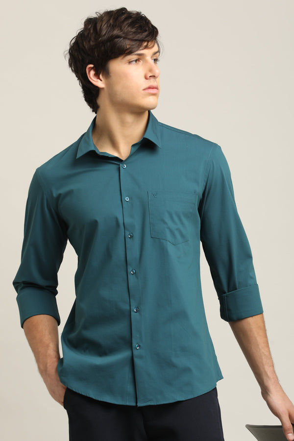 Solid Shirt - Ocean Teal Blue (image 6)