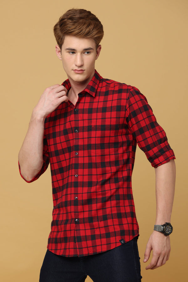 Red & Black Checkered Shirt (image 6)