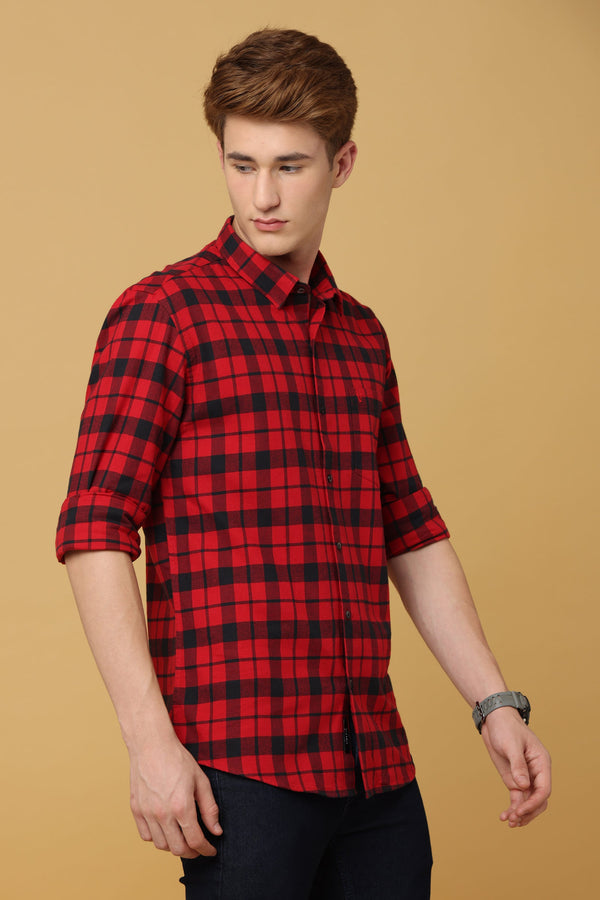 Red & Black Checkered Shirt (image 3)
