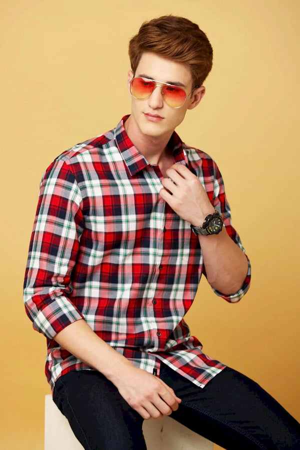 Black and Red Checked Shirt for Stylish Everyday Wear