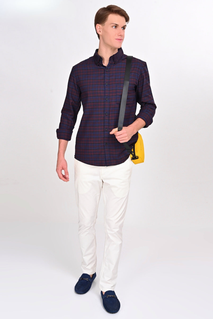 Remi Blue & Red Checked Shirt - IVYN