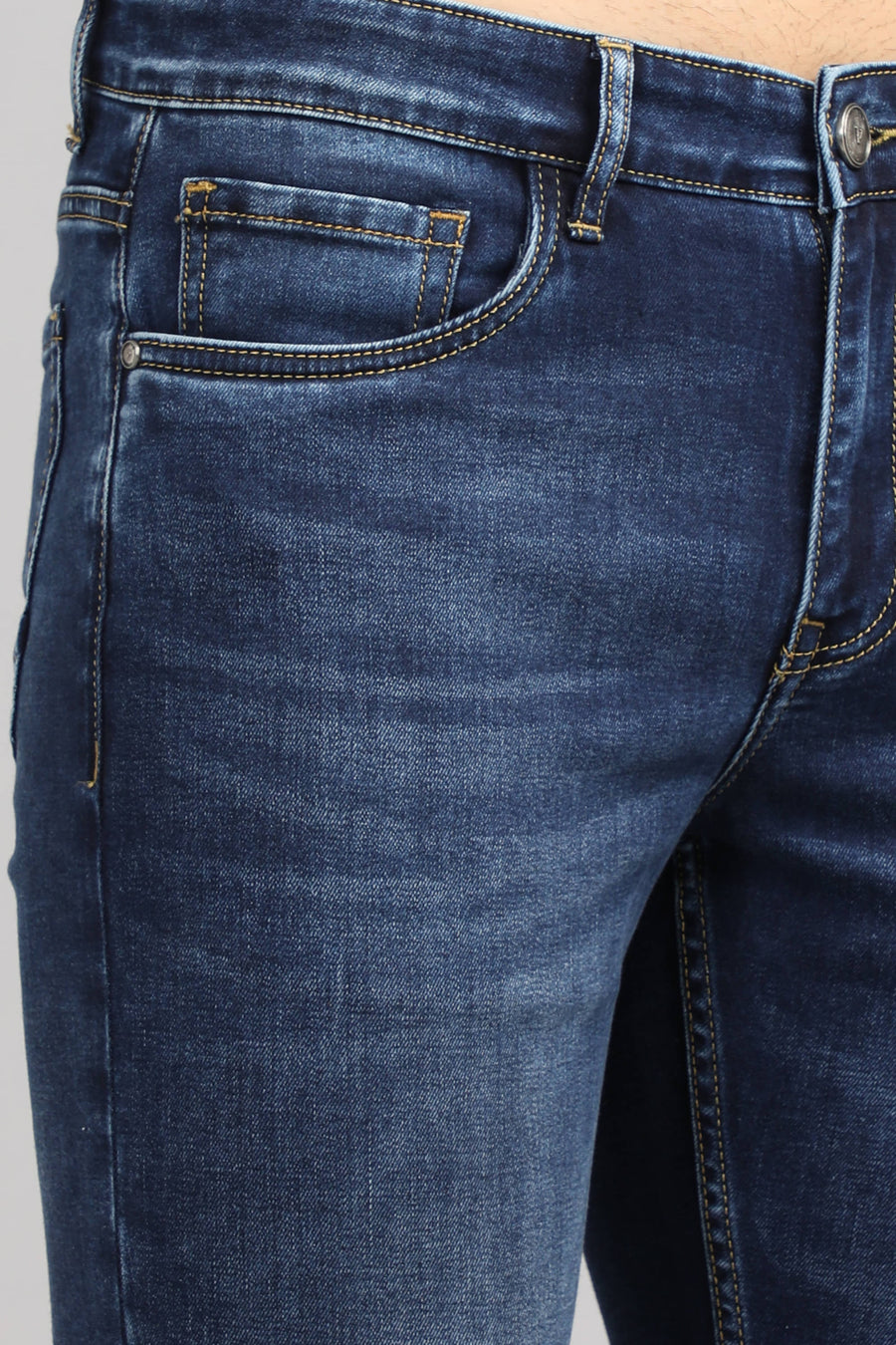 IVYN Straight Fit Jeans in Deep Navy Blue