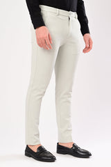 IVYN Upgraded Dobby Trouser detail view in Light Grey