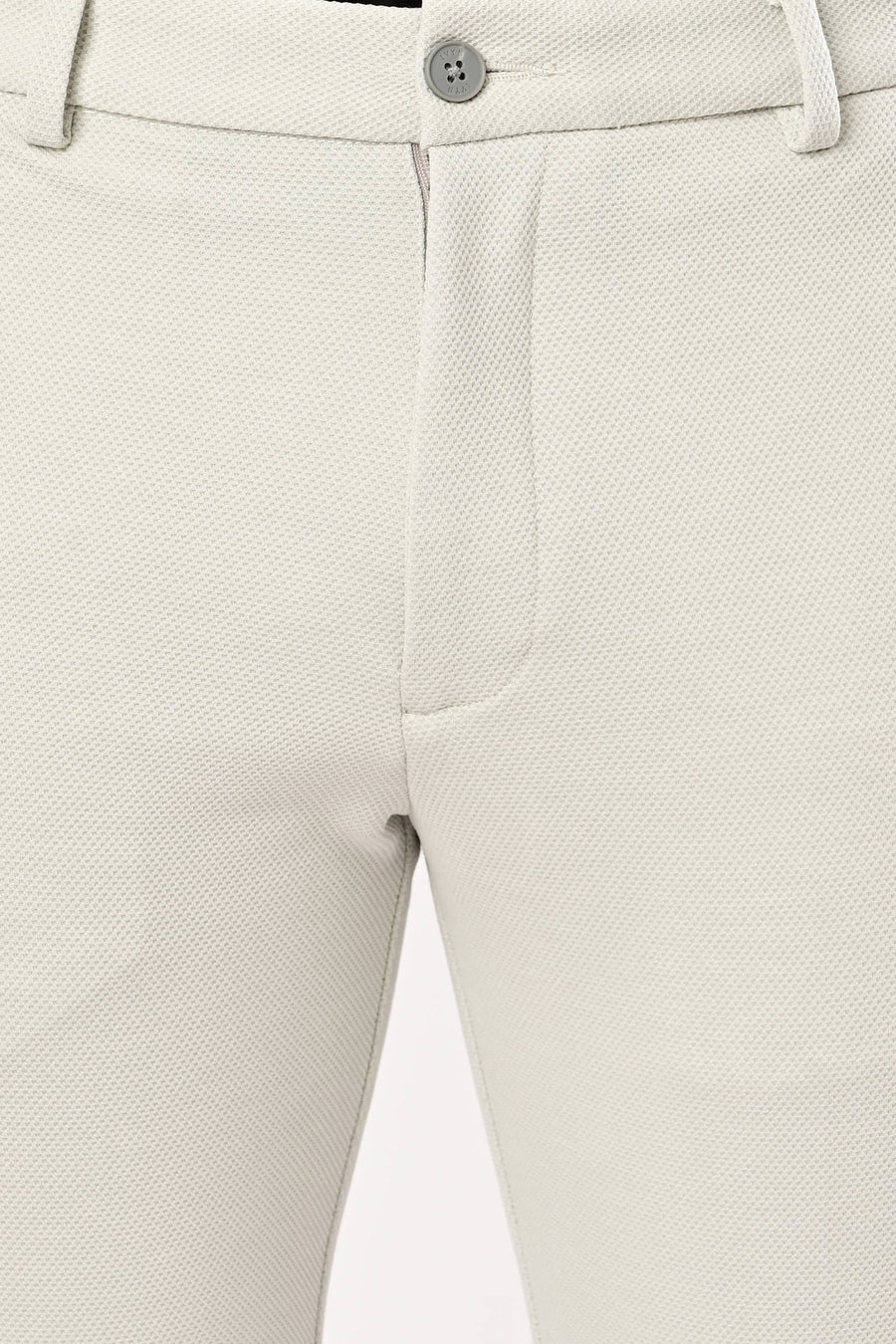 IVYN Upgraded Dobby Trouser back view in Light Grey