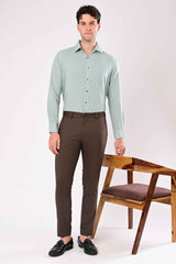 Upgraded Dobby Trouser – Espresso Brown