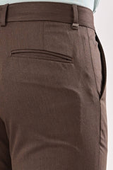 IVYN Upgraded Dobby Trouser detail view in Espresso Brown