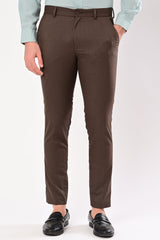 IVYN Upgraded Dobby Trouser back view in Espresso Brown