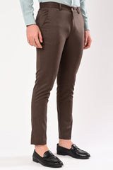 IVYN Upgraded Dobby Trouser in Espresso Brown
