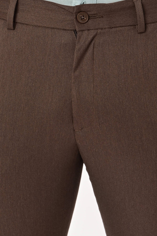 Upgraded Dobby Trouser - Espresso Brown (image 5)