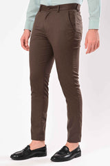 Upgraded Dobby Trouser – Espresso Brown