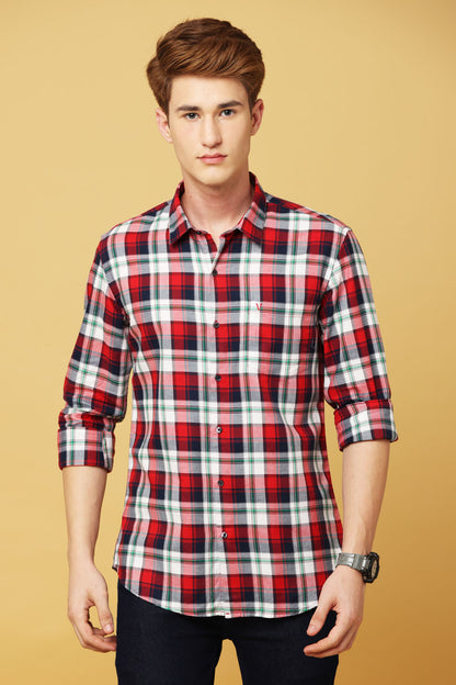 Red White Check Shirt - IVYN - My Store
